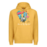 Mustard Wine Flip Flops Girl Premium Hoodie - Bettercallsaul