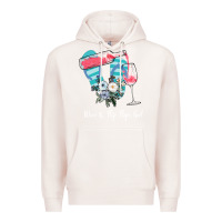 Pale Pink Wine Flip Flops Girl Premium Hoodie - Bettercallsaul