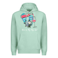 Seafoam Wine Flip Flops Girl Premium Hoodie - Bettercallsaul