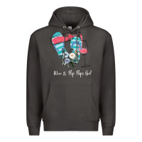 Smoke Wine Flip Flops Girl Premium Hoodie - Bettercallsaul