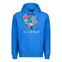 True Royal Wine Flip Flops Girl Premium Hoodie - Bettercallsaul