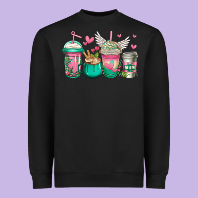 Best Mom Ever Mothers Day Coffee Cups Heavyweight Sweatshirt Designed By Jasminsmagicworld
