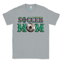 Heather Grey soccer mom with leopard ball and serape leopard Classic Tee - Artiststas