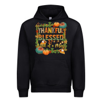 Black thankful blessed and kind of a mess Urban Hoodie - CowGirlArtShop