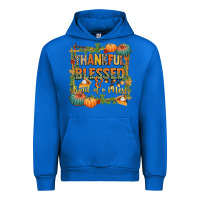 Cobalt thankful blessed and kind of a mess Urban Hoodie - CowGirlArtShop