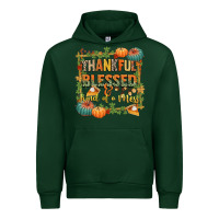 Forest Green thankful blessed and kind of a mess Urban Hoodie - CowGirlArtShop