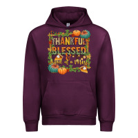 Mauve Wine thankful blessed and kind of a mess Urban Hoodie - CowGirlArtShop