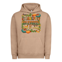 Pigment Burro thankful blessed and kind of a mess Urban Hoodie - CowGirlArtShop