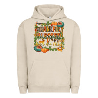 Pigment French Oak thankful blessed and kind of a mess Urban Hoodie - CowGirlArtShop