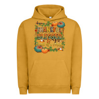 Pigment Peanut Butter thankful blessed and kind of a mess Urban Hoodie - CowGirlArtShop