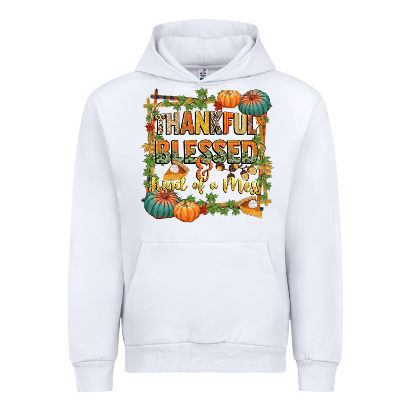 Thankful Blessed And Kind Of A Mess Urban Hoodie by CowGirlArtShop | Teevron