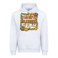 White thankful blessed and kind of a mess Urban Hoodie - CowGirlArtShop