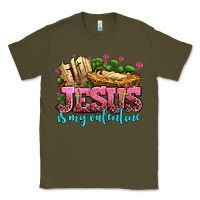 Army Green jesus is my valentine Classic Tee - AdoDesignShop