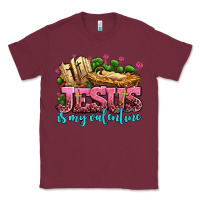 Burgundy jesus is my valentine Classic Tee - AdoDesignShop