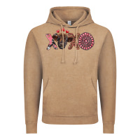 Vintage Coffee xoxo calf and gemstone Vintage Hoodie - RanaPortraitStore