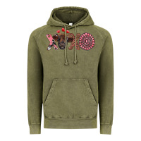 Vintage Olive xoxo calf and gemstone Vintage Hoodie - RanaPortraitStore