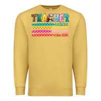 Antique Gold teacher believe Premium Sweatshirt - Artiststas