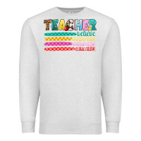 Oatmeal Heather teacher believe Premium Sweatshirt - Artiststas