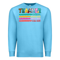 Ocean Blue teacher believe Premium Sweatshirt - Artiststas