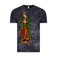 Cloud Black christmas our lady of guadalupe Vintage Tee - JahusDesignShop