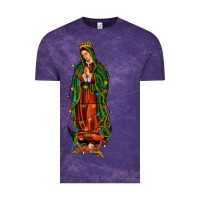 Cloud Purple christmas our lady of guadalupe Vintage Tee - JahusDesignShop