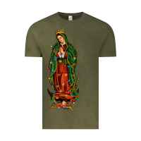 Vintage Olive christmas our lady of guadalupe Vintage Tee - JahusDesignShop