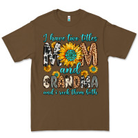 Cacao i have two titles mom and grandma and i rock them Premium Tee - Zillion Design Studio
