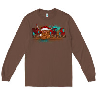 Chestnut christmas nana highland cow Long Sleeve Tee - BarkalooDesign