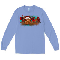 Colony Blue christmas nana highland cow Long Sleeve Tee - BarkalooDesign