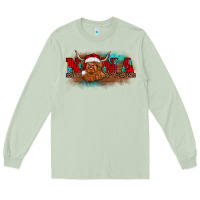 Matcha christmas nana highland cow Long Sleeve Tee - BarkalooDesign