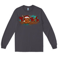 Smoke christmas nana highland cow Long Sleeve Tee - BarkalooDesign