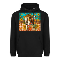 Black Western Fall Heifer Heavyweight Hoodie - LillyAllenDesigns