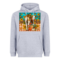 Heather Grey Western Fall Heifer Heavyweight Hoodie - LillyAllenDesigns