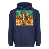 Navy Western Fall Heifer Heavyweight Hoodie - LillyAllenDesigns