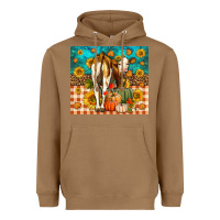 Toasted Coconut Western Fall Heifer Heavyweight Hoodie - LillyAllenDesigns