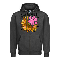 Charcoal Heather life is better with dogs Zipper Hoodie - NancyCooperArtShop