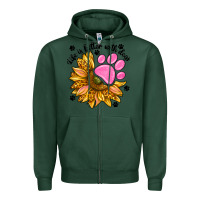 Sports Green life is better with dogs Zipper Hoodie - NancyCooperArtShop