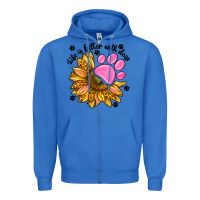 True Royal life is better with dogs Zipper Hoodie - NancyCooperArtShop