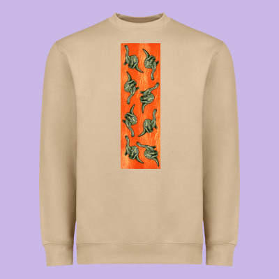 Dinosaur Brontosaurus Pen Wrap Heavyweight Sweatshirt Designed By Artiststas