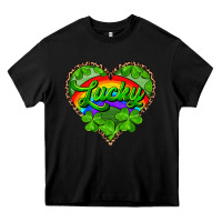 Black lucky heart with leopard Heavy Core Tee - RanaPortraitStore