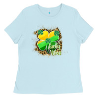 Baby Blue lucky vibes Ladies Tee - RanaPortraitStore