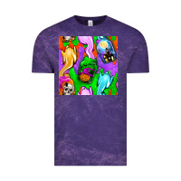 Cloud Purple halloween jar with ghost seamless pattern Vintage Tee - BundleAndBundleShop