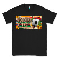 Black soccer mom with ball and sunflower cactus serape licanse plate Classic Tee - Artiststas