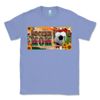 Colony Blue soccer mom with ball and sunflower cactus serape licanse plate Classic Tee - Artiststas