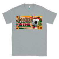 Heather Grey soccer mom with ball and sunflower cactus serape licanse plate Classic Tee - Artiststas