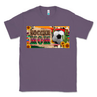 Lavender soccer mom with ball and sunflower cactus serape licanse plate Classic Tee - Artiststas