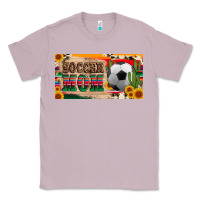 Lilac soccer mom with ball and sunflower cactus serape licanse plate Classic Tee - Artiststas