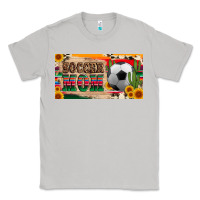 Moon Dust soccer mom with ball and sunflower cactus serape licanse plate Classic Tee - Artiststas