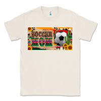 Natural soccer mom with ball and sunflower cactus serape licanse plate Classic Tee - Artiststas