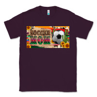 Plum soccer mom with ball and sunflower cactus serape licanse plate Classic Tee - Artiststas